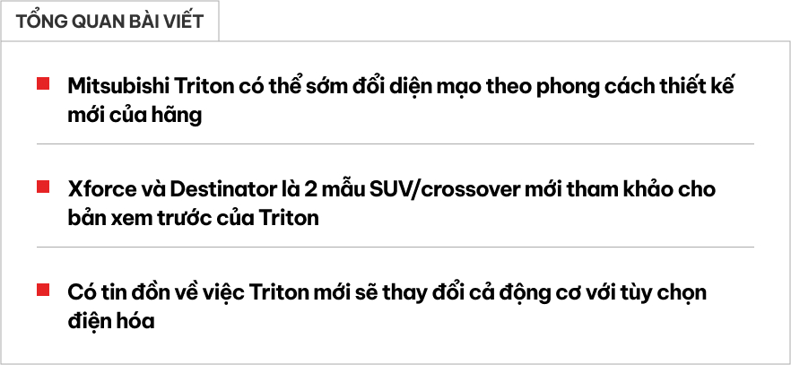 Ngoại thất Mitsubishi Triton mới