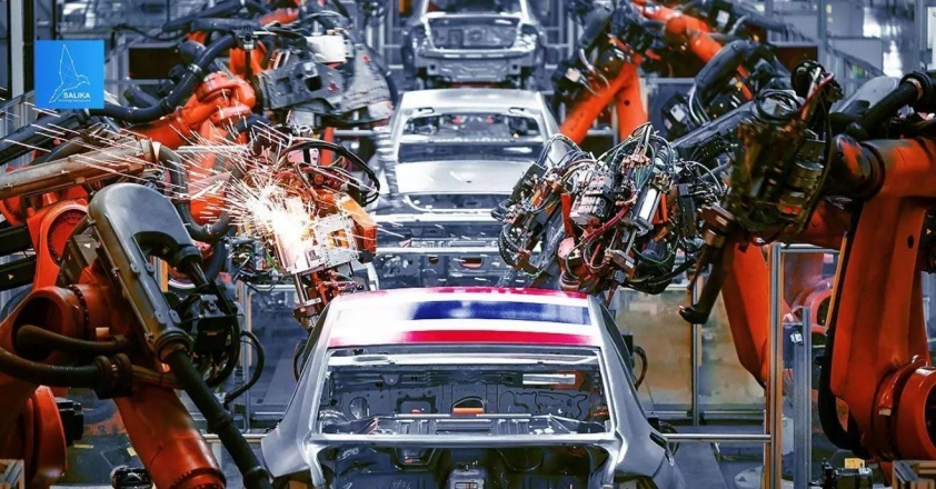 Xe điện Trung Quốc tập kết tại cảng Thái Lan