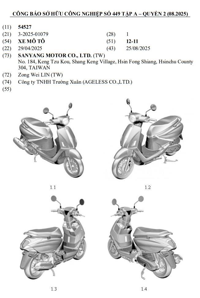 Thiết kế tổng thể xe tay ga Fiddle DX 158