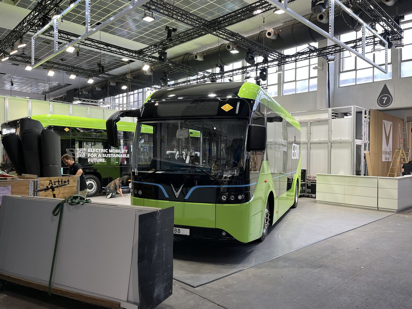 Gian trưng bày VinFast tại BusWorld Europe 2025