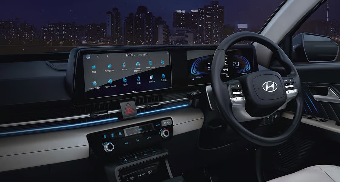 Nội thất phiên bản hiện tại của Hyundai Accent tại Ấn Độ
