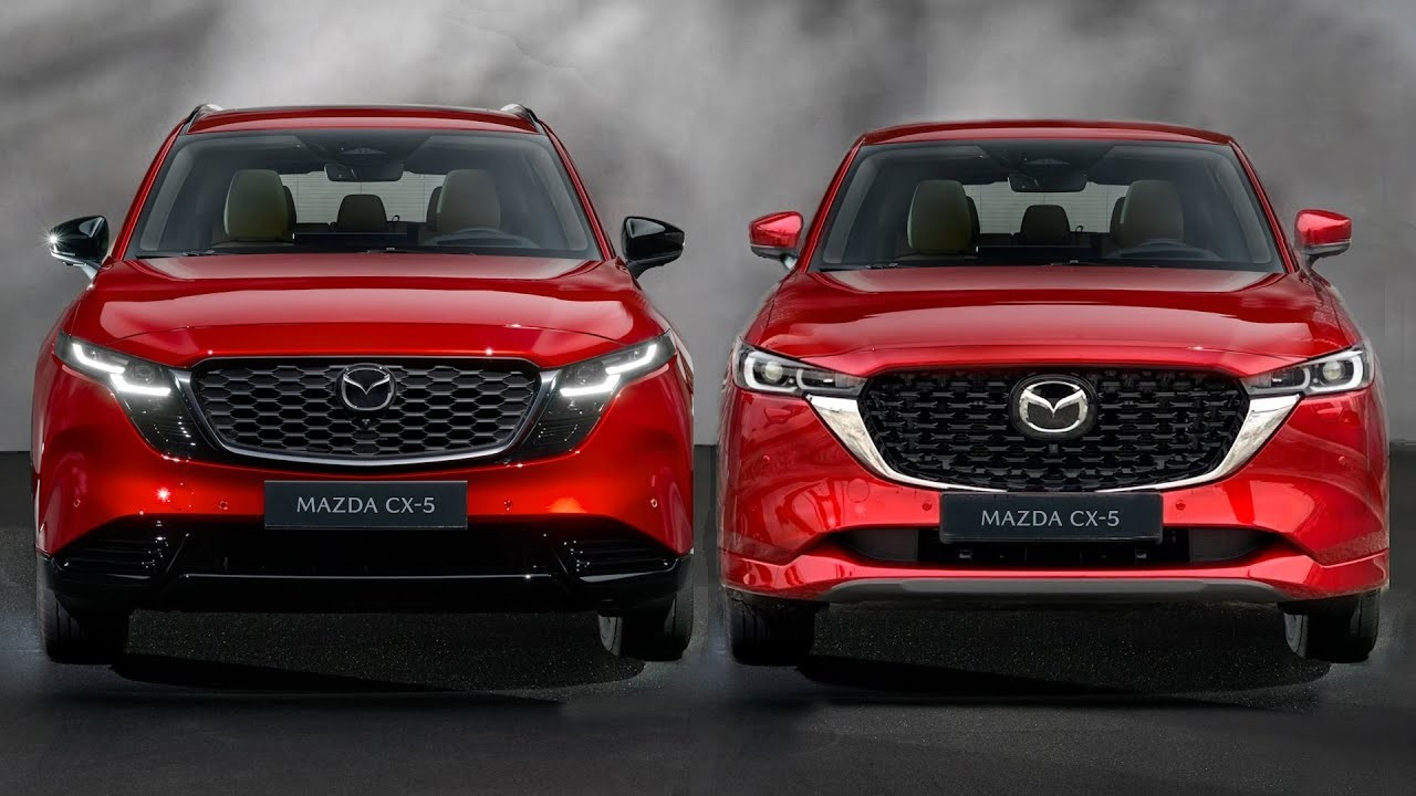 So sánh thiết kế mặt trước giữa hai thế hệ Mazda CX-5