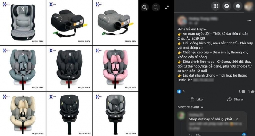 phụ huynh phân vân mua ghế trẻ em